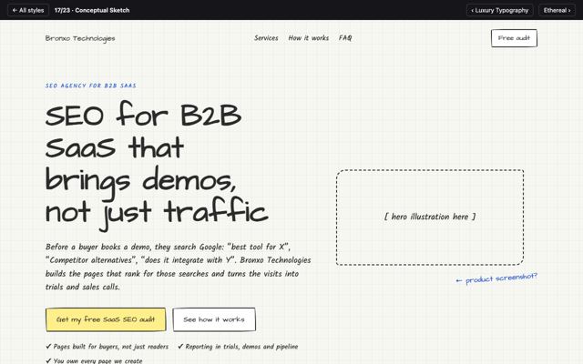 Preview of the Conceptual Sketch design